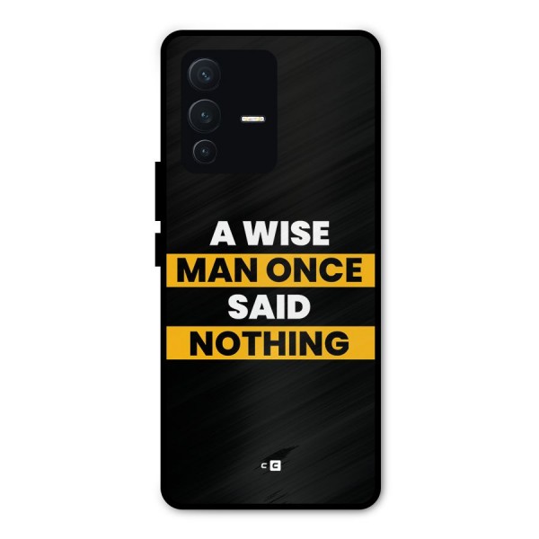 Wise Man Metal Back Case for Vivo V23 Pro