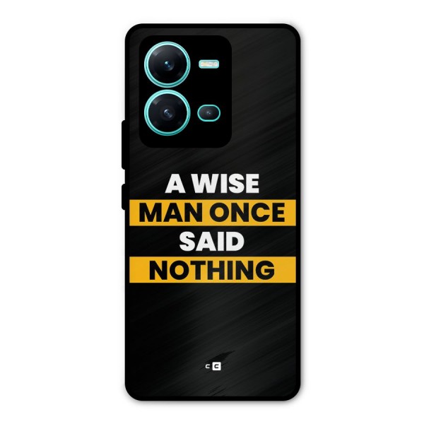 Wise Man Metal Back Case for Vivo V25