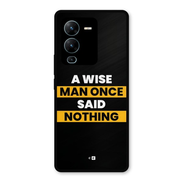 Wise Man Metal Back Case for Vivo V25 Pro