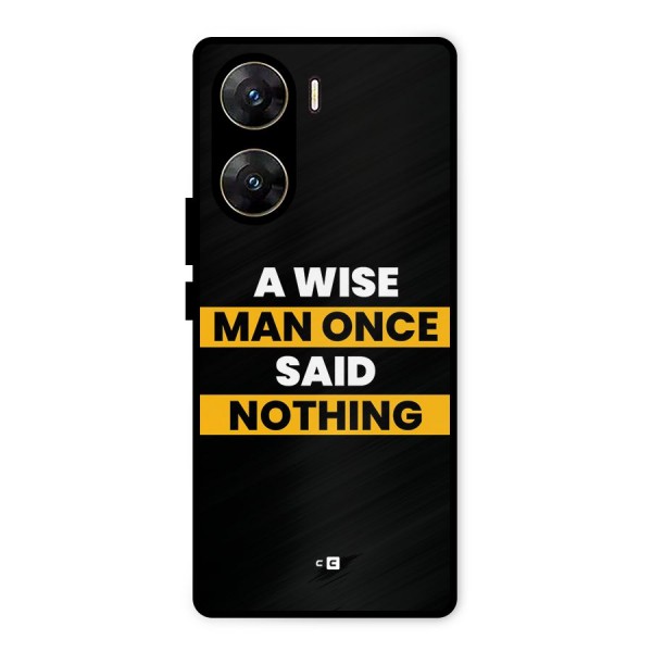 Wise Man Metal Back Case for Vivo V29e