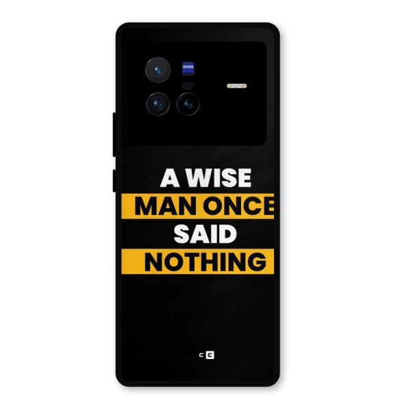 Wise Man Metal Back Case for Vivo X80