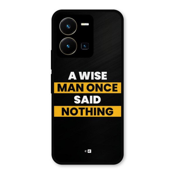 Wise Man Metal Back Case for Vivo Y35