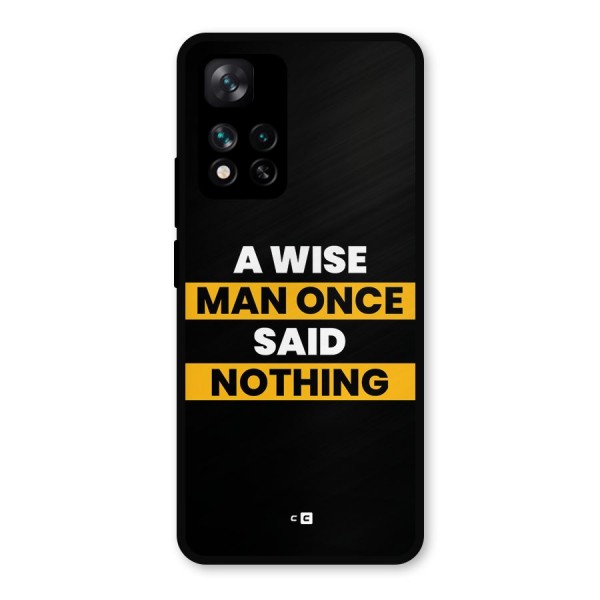 Wise Man Metal Back Case for Xiaomi 11i 5G