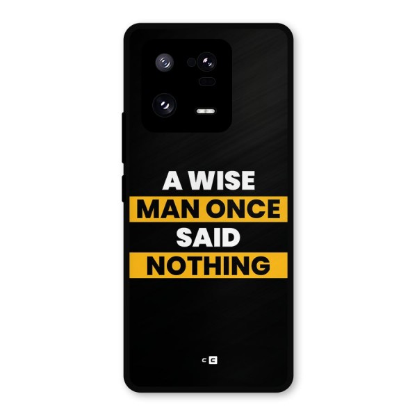 Wise Man Metal Back Case for Xiaomi 13 Pro