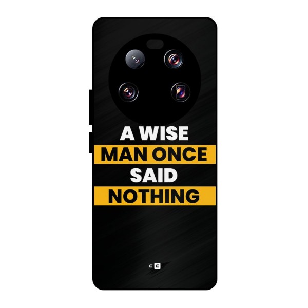 Wise Man Metal Back Case for Xiaomi 13 Ultra
