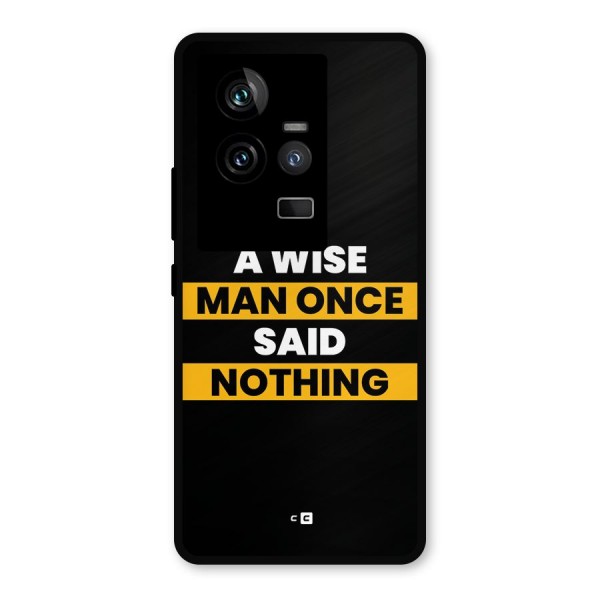 Wise Man Metal Back Case for iQOO 11 5G