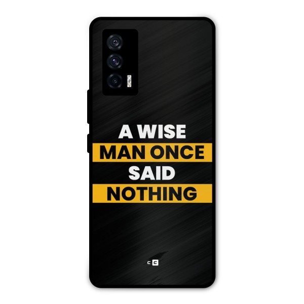 Wise Man Metal Back Case for iQOO 7 5G