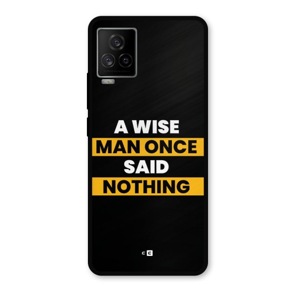 Wise Man Metal Back Case for iQOO 7 Legend 5G