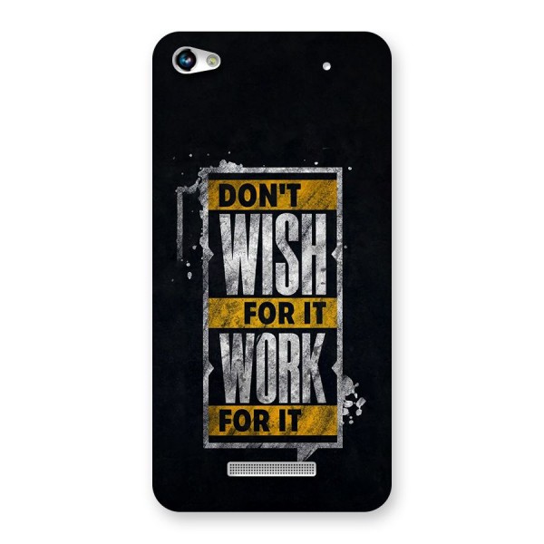 Wish Work Back Case for Canvas Hue 2 A316