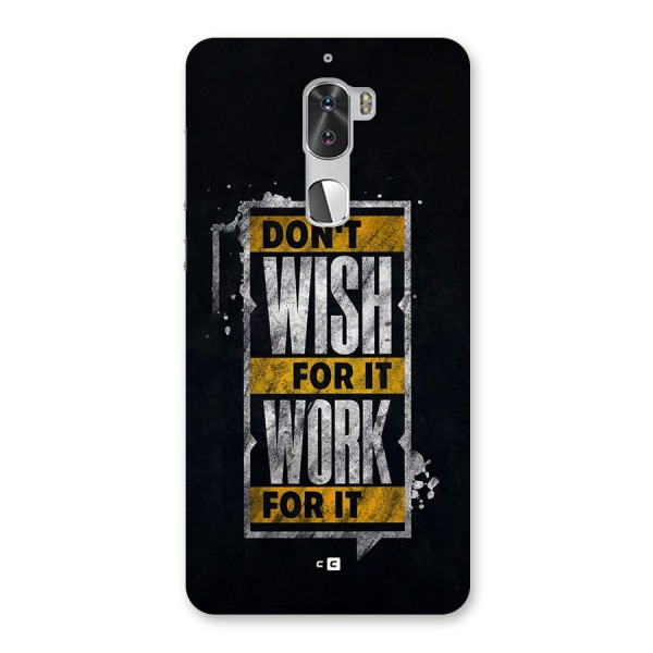 Wish Work Back Case for Coolpad Cool 1