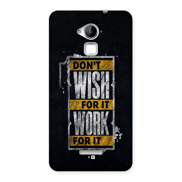 Wish Work Back Case for Coolpad Note 3