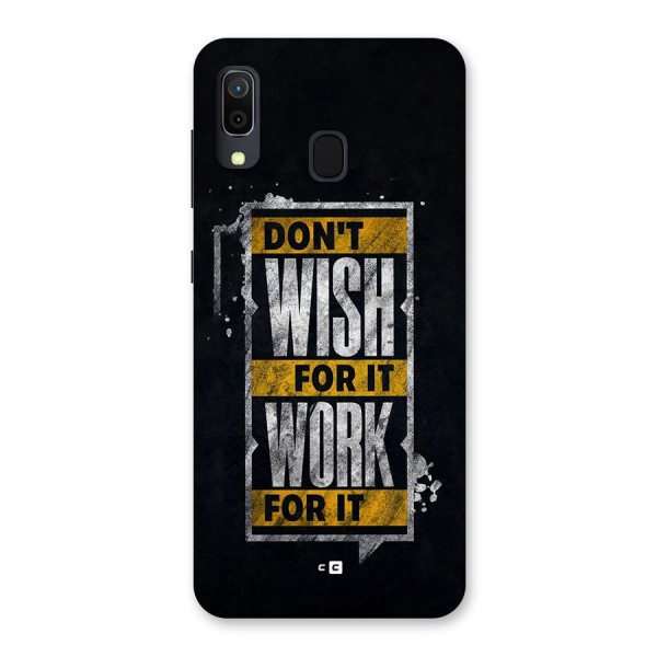 Wish Work Back Case for Galaxy A30