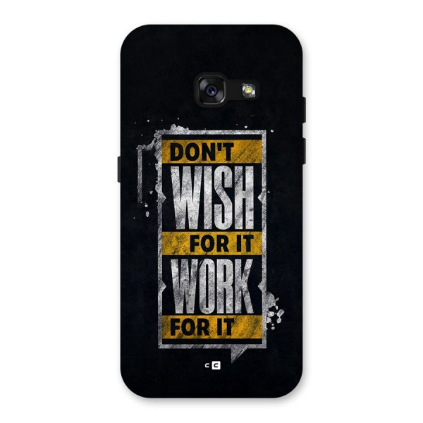 Wish Work Back Case for Galaxy A3 (2017)