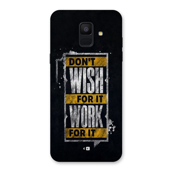 Wish Work Back Case for Galaxy A6 (2018)