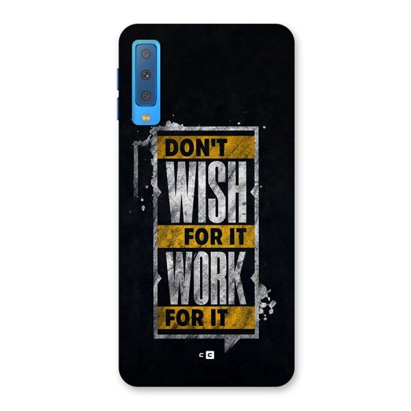 Wish Work Back Case for Galaxy A7 (2018)