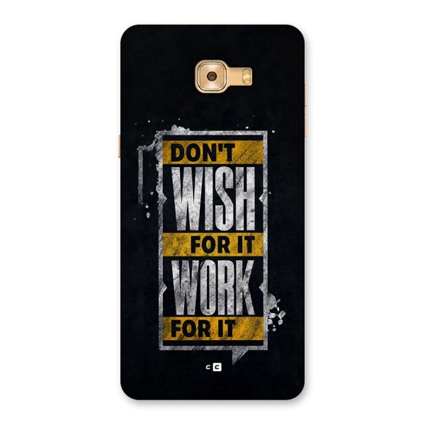 Wish Work Back Case for Galaxy C9 Pro