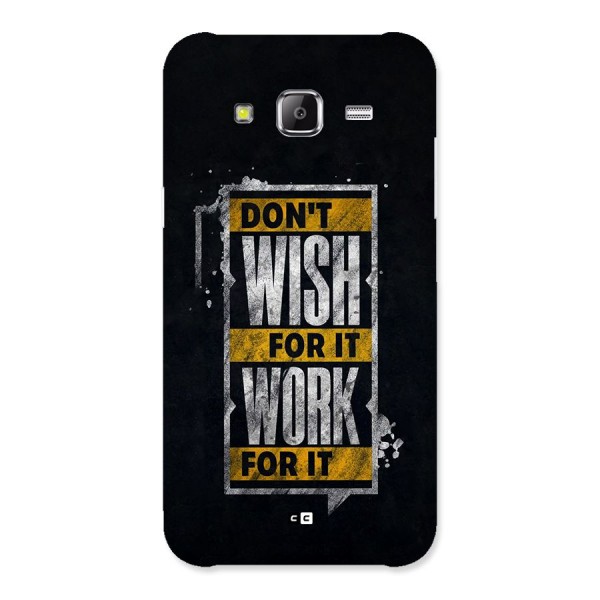 Wish Work Back Case for Galaxy J5