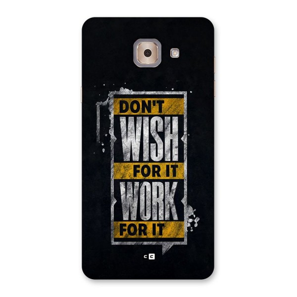 Wish Work Back Case for Galaxy J7 Max