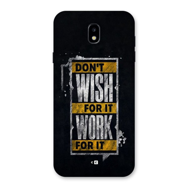 Wish Work Back Case for Galaxy J7 Pro