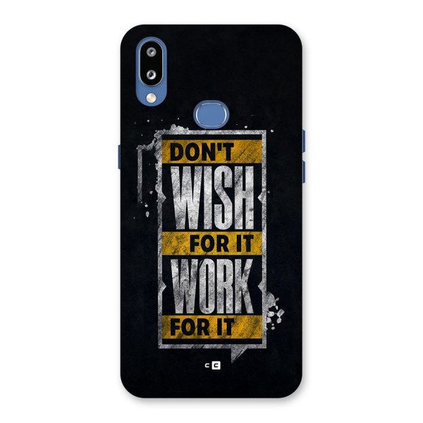 Wish Work Back Case for Galaxy M01s