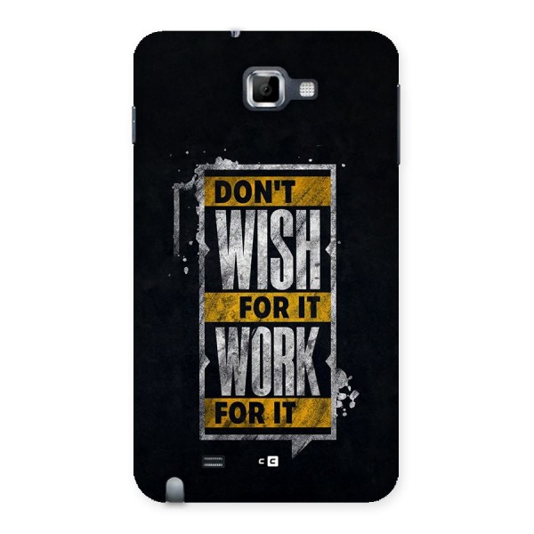 Wish Work Back Case for Galaxy Note