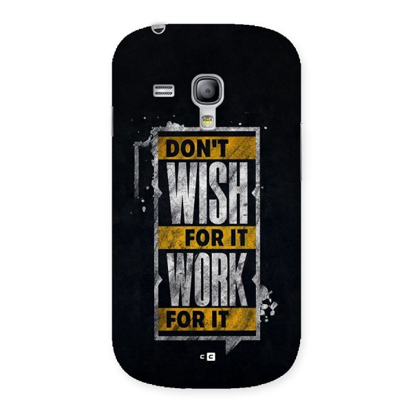 Wish Work Back Case for Galaxy S3 Mini