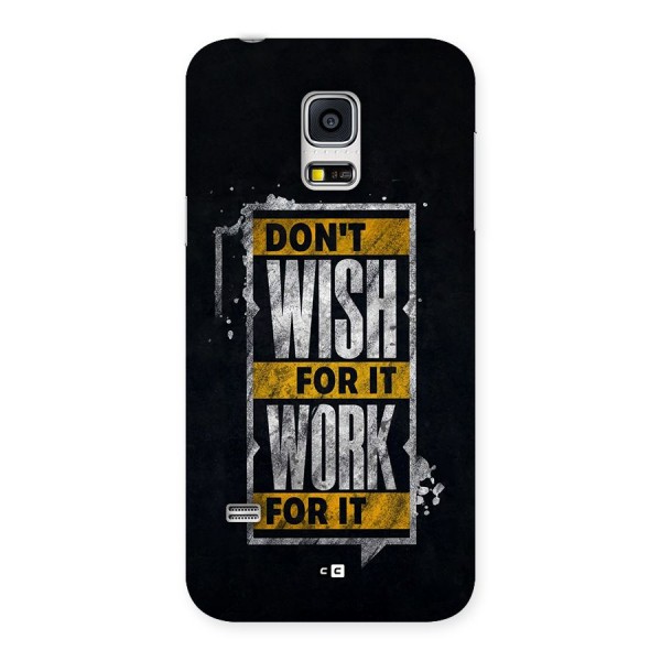 Wish Work Back Case for Galaxy S5 Mini