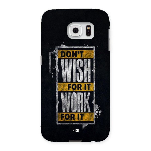 Wish Work Back Case for Galaxy S6