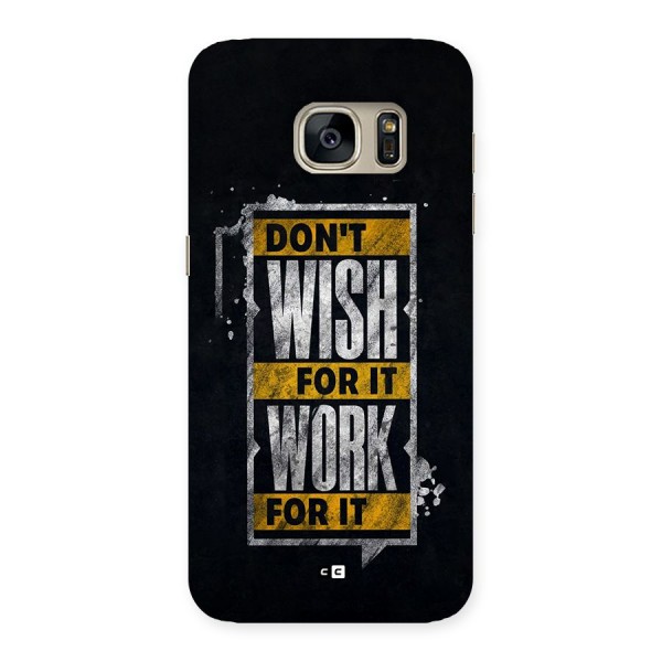 Wish Work Back Case for Galaxy S7