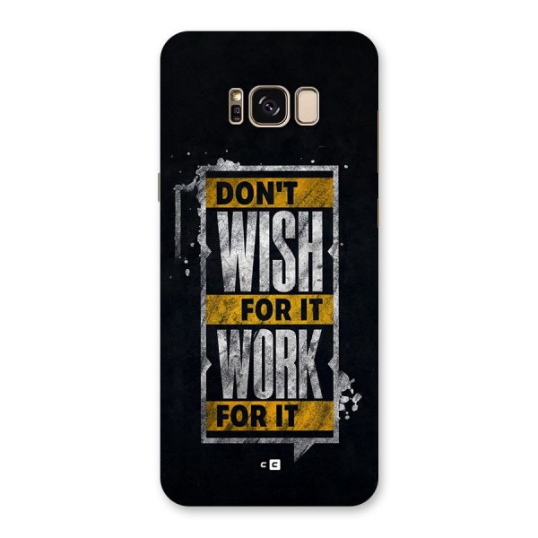 Wish Work Back Case for Galaxy S8 Plus