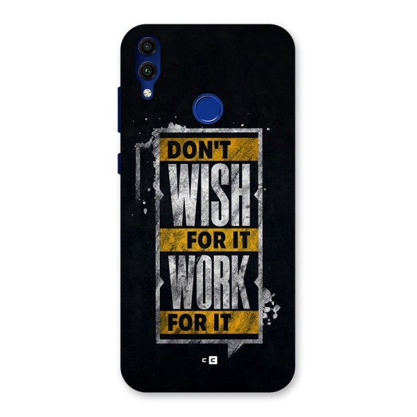 Wish Work Back Case for Honor 8C