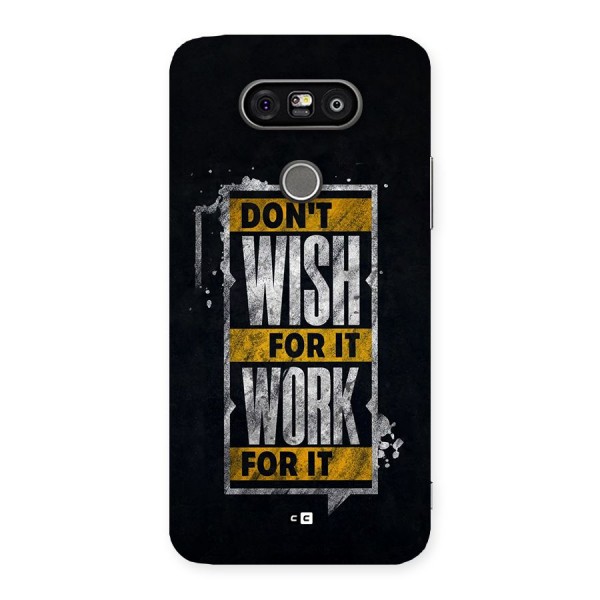 Wish Work Back Case for LG G5