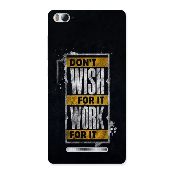 Wish Work Back Case for Mi4i