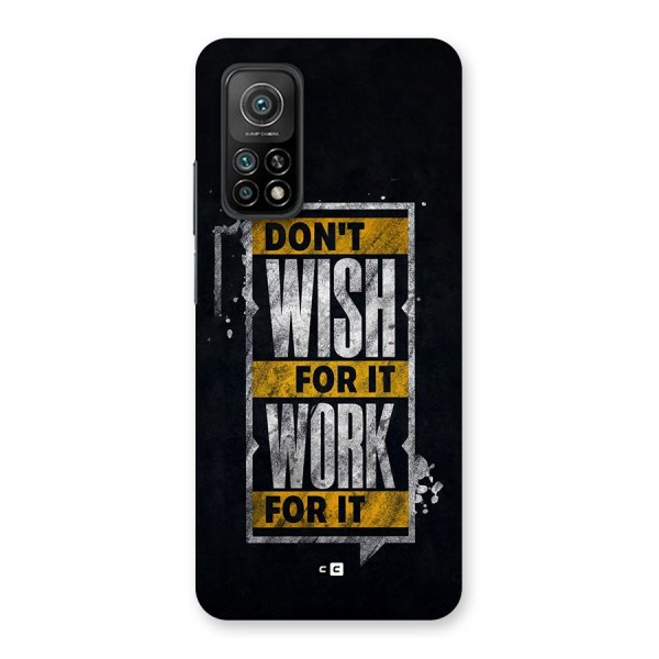 Wish Work Back Case for Mi 10T Pro 5G