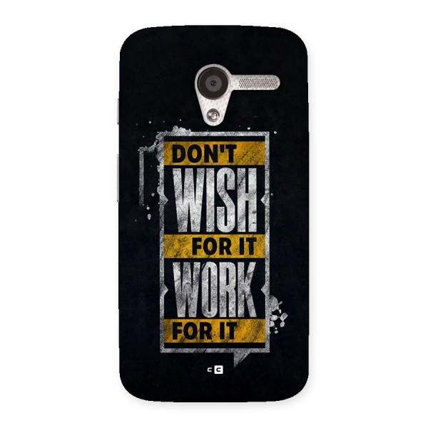 Wish Work Back Case for Moto X