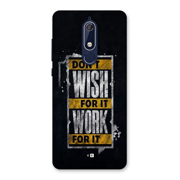 Wish Work Back Case for Nokia 5.1