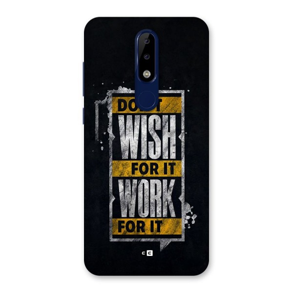 Wish Work Back Case for Nokia 5.1 Plus