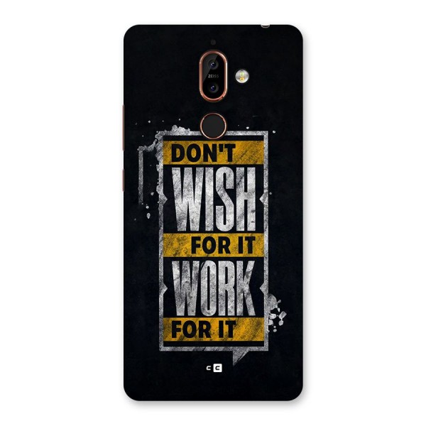 Wish Work Back Case for Nokia 7 Plus