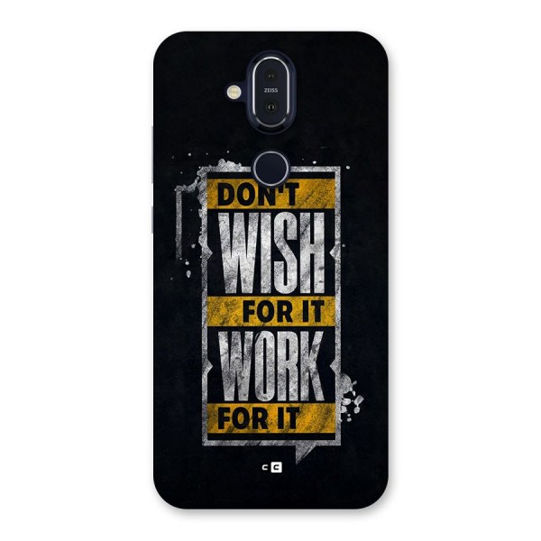 Wish Work Back Case for Nokia 8.1