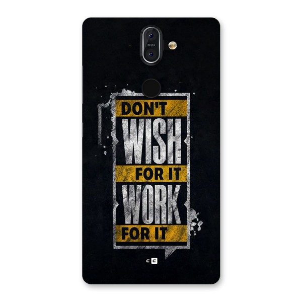 Wish Work Back Case for Nokia 8 Sirocco