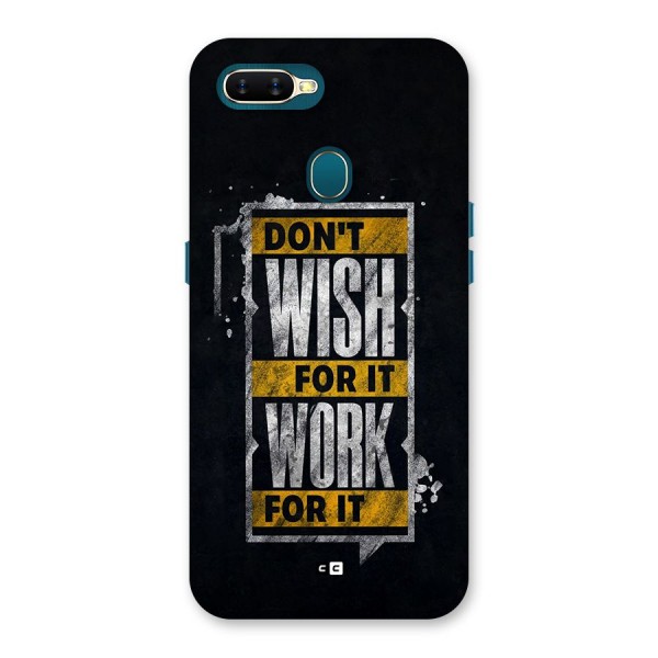 Wish Work Back Case for Oppo A11k