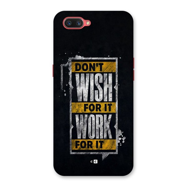 Wish Work Back Case for Oppo A3s