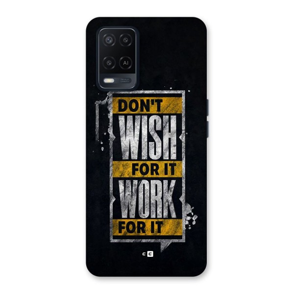 Wish Work Back Case for Oppo A54