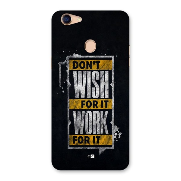 Wish Work Back Case for Oppo F5