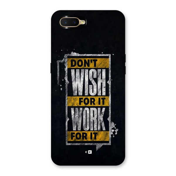 Wish Work Back Case for Oppo K1