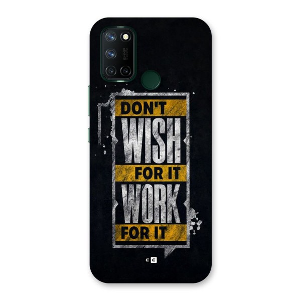 Wish Work Back Case for Realme C17