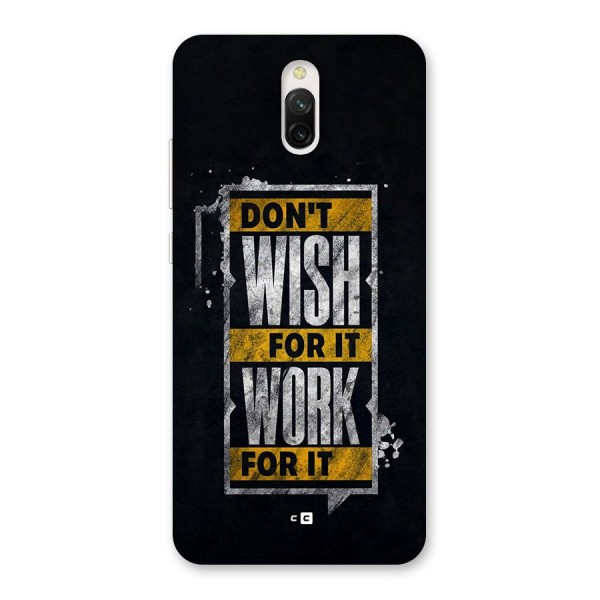 Wish Work Back Case for Redmi 8A Dual