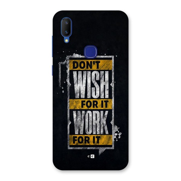 Wish Work Back Case for Vivo V11