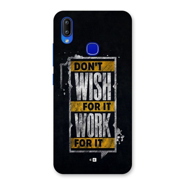 Wish Work Back Case for Vivo Y91