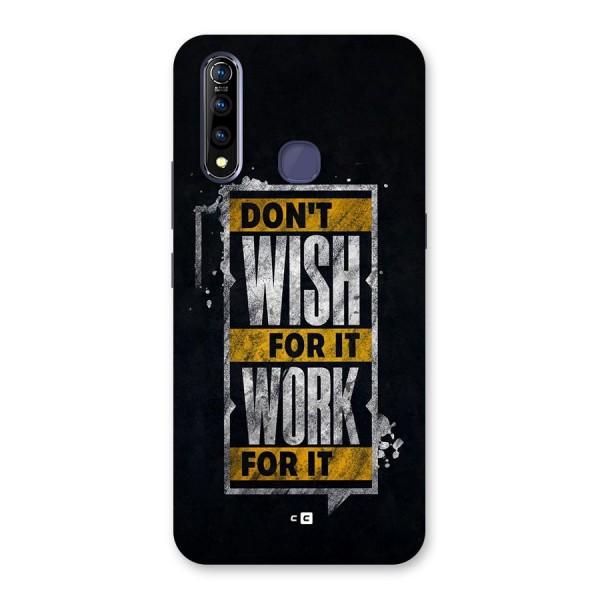 Wish Work Back Case for Vivo Z1 Pro